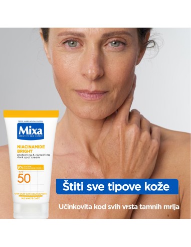 Mixa Niacinamid Višenamjenska krema protiv tamnih mrlja 50 ml