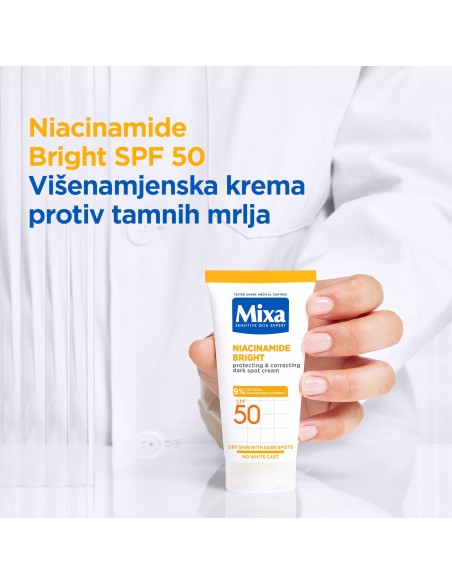 Mixa Niacinamid Višenamjenska krema protiv tamnih mrlja 50 ml