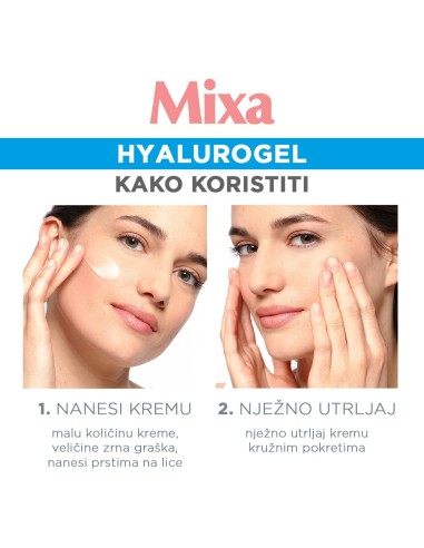 Mixa Hyalurogel Light intenzivna hidratacija, osjetljiva normalna i dehidrirana koža 50 ml