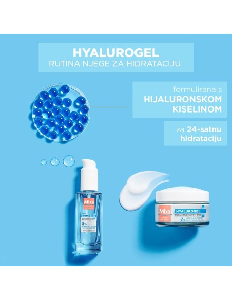 Mixa Hyalurogel Light intenzivna hidratacija, osjetljiva normalna i dehidrirana koža 50 ml