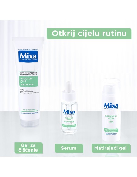 Mixa Gel za čišćenje lica protiv nepravilnosti 150 ml