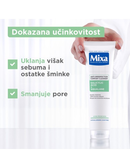 Mixa Gel za čišćenje lica protiv nepravilnosti 150 ml