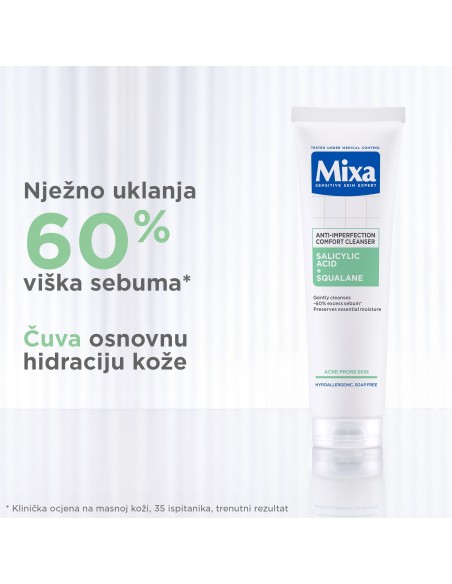 Mixa Gel za čišćenje lica protiv nepravilnosti 150 ml