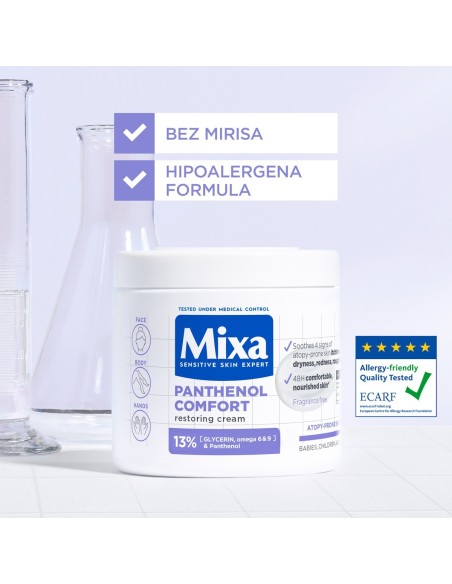 Mixa Panthenol Comfort umirujuća krema za kožu sklonu atopiji 400ml