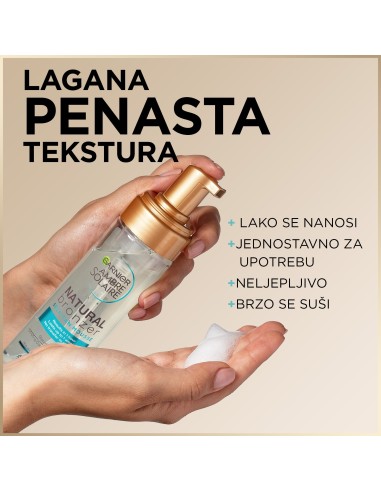 Garnier Ambre Solaire pjena za samotamnjenje kože 200ml