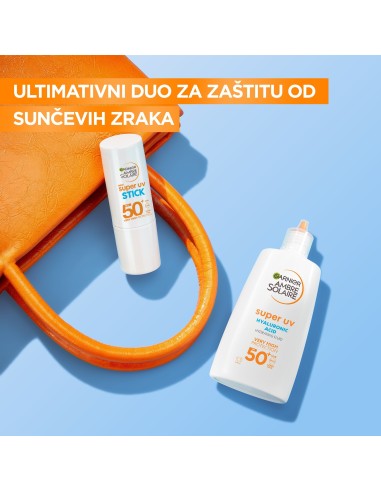 Garnier Ambre Solaire Super UV nevidljivi stik za lice za zaštitu od sunca SPF50+