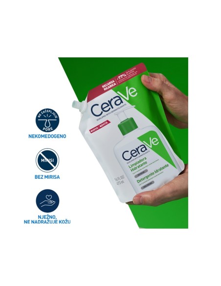 CeraVe Hidratantna emulzija za čišćenje za normalnu do suhu kožu + Refill Promo pakiranje