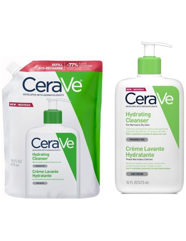CeraVe Hidratantna emulzija za čišćenje za normalnu do suhu kožu + Refill Promo pakiranje