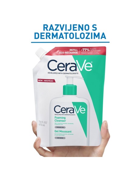 CeraVe Pjenušavi gel za čišćenje za normalnu do masnu kožu + Refill Promo pakiranje