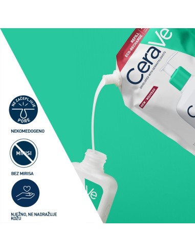 CeraVe Pjenušavi gel za čišćenje za normalnu do masnu kožu + Refill Promo pakiranje