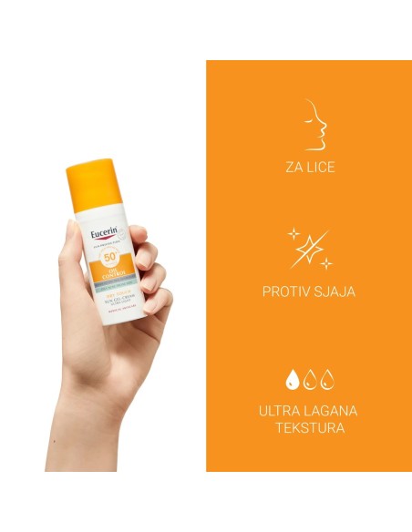 Eucerin Sun Oil Control Dry Touch gel-krema za zaštitu kože lica od sunca SPF 50 69767