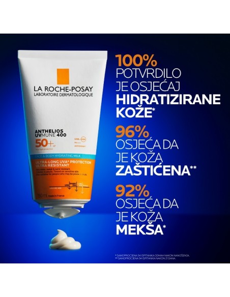 La Roche-Posay Anthelios Hidratantno mlijeko za zaštitu od sunca za lice i tijelo SPF 50+