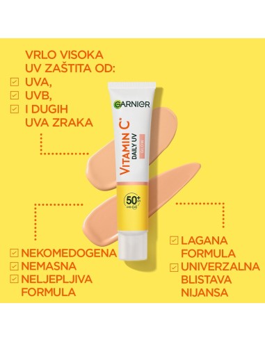 Garnier Skin Naturals Vitamin C dnevni fluid za blistavu kožu SPF50+  40ml