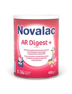 Novalac AR Digest + mliječna hrana za dojenčad i malu djecu s regurgitacijom