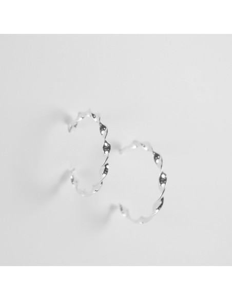 Farma Bijoux Hipoalergene naušnice Spiral Hoops C904-30M