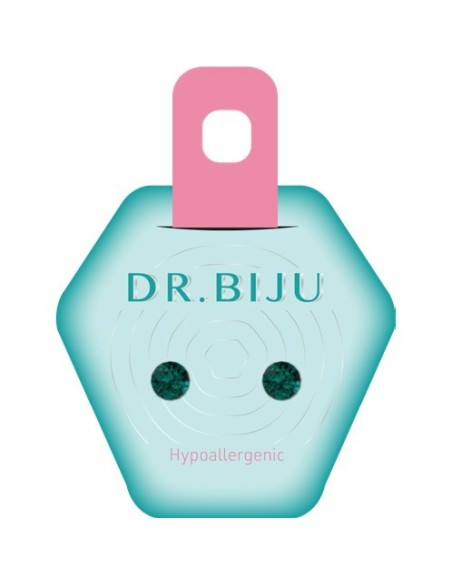 Dr. Biju Hipoalergene naušnice DXI53C205 XIRI 5.3 mm Emerald