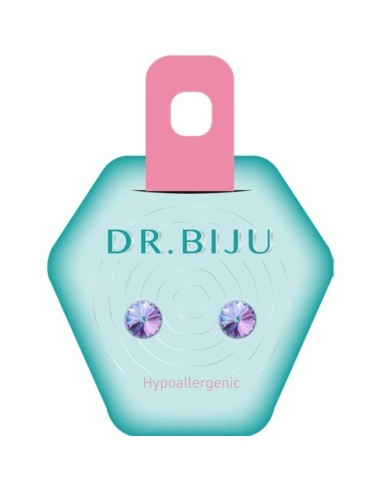 Dr. Biju Hipoalergene naušnice DRI62C003 RIVOLO 6.2 mm Vitral light