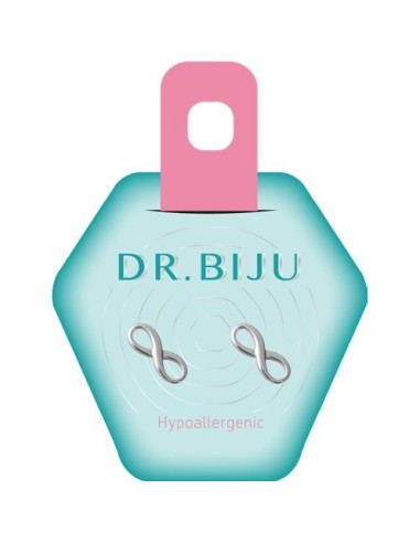 Dr. Biju Hipoalergene naušnice DIN100B020 INFINITY 10 mm White bronze