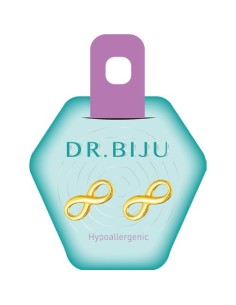 Dr. Biju Hipoalergene naušnice DIN100B030 INFINITY 10 mm Gold