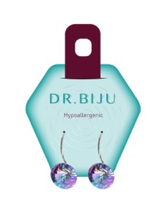 Dr. Biju Hipoalergene naušnice DRP100C001 RIVOLO PENDANT 10 mm Vitral light