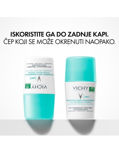 Vichy Deodorant Roll-on dezodorans protiv prekomjernog znojenja do 48h (zeleni)