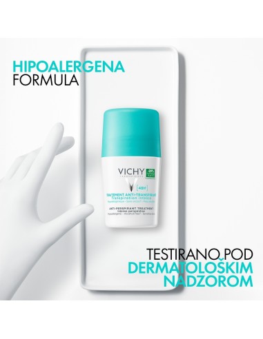 Vichy Deodorant Roll-on dezodorans protiv prekomjernog znojenja do 48h (zeleni)