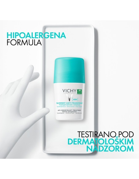 Vichy Deodorant Roll-on dezodorans protiv prekomjernog znojenja do 48h (zeleni)