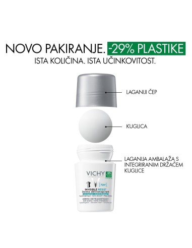 Vichy Deo invisible resist 72h* Dermo Detranspirant protiv mrlja i protiv nadraženosti