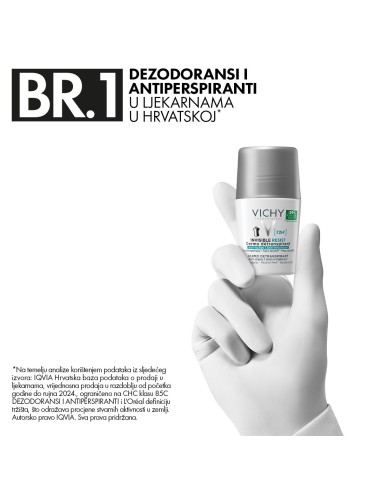 Vichy Deo invisible resist 72h* Dermo Detranspirant protiv mrlja i protiv nadraženosti