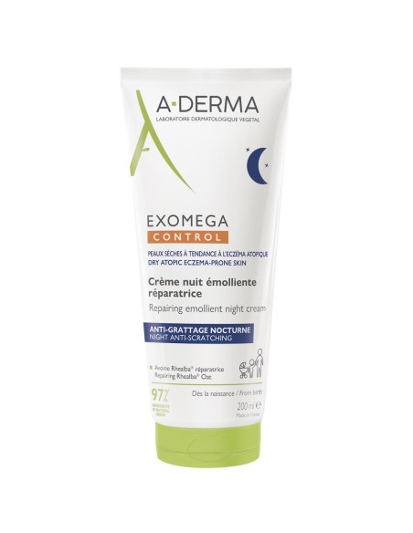 A-derma Exomega Control Obnavljajuća emolijentna noćna krema
