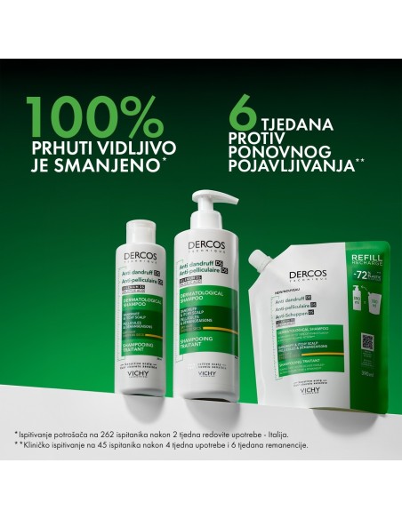 Vichy Dercos Šampon protiv prhuti za suhu kosu Refill