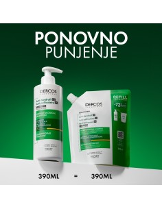 Vichy Dercos Šampon protiv prhuti za suhu kosu Refill 2