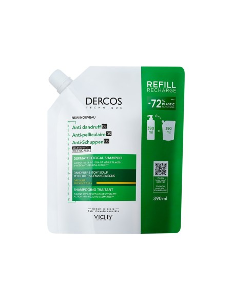 Vichy Dercos Šampon protiv prhuti za suhu kosu Refill