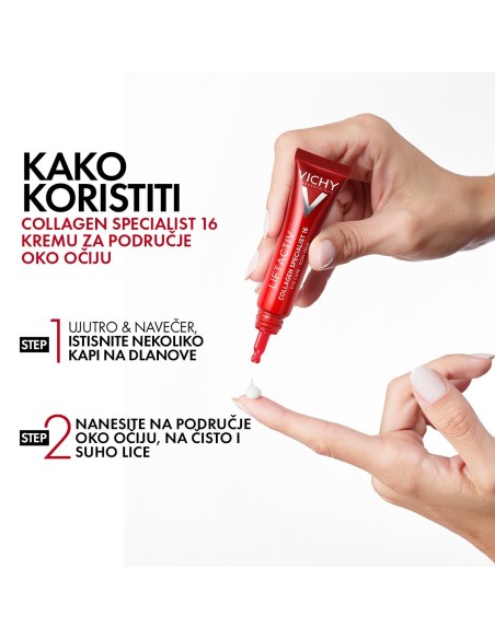 Vichy Liftactiv Collagen Specialist 16 Krema za područje oko očiju