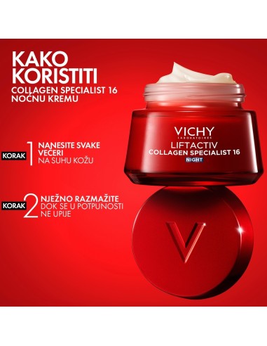 Vichy Liftactiv Collagen Specialist 16 Noćna krema