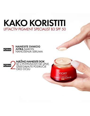 Vichy Liftactiv B3 Anti-Dark spots krema protiv hiperpigmentacijskih mrlja i bora SPF 50
