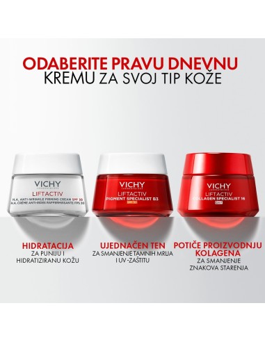 Vichy Liftactiv B3 Anti-Dark spots krema protiv hiperpigmentacijskih mrlja i bora SPF 50