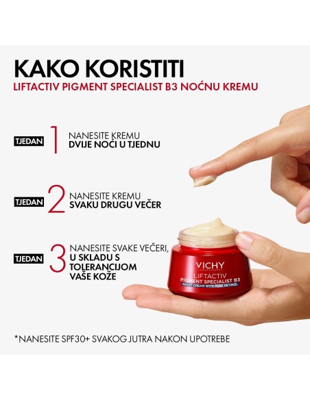 Vichy Liftactiv B3 Anti-Dark spots Noćna krema protiv hiperpigmentacijskih mrlja sa čistim retinolom