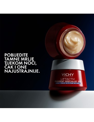 Vichy Liftactiv B3 Anti-Dark spots Noćna krema protiv hiperpigmentacijskih mrlja sa čistim retinolom