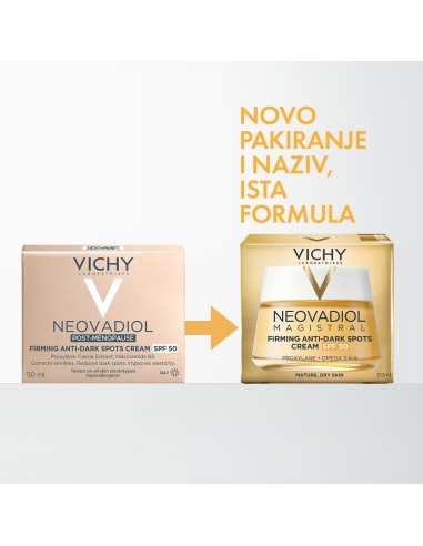 Vichy Neovadiol Magistral krema za učvršćivanje kože i uklanjanje tamnih mrlja sa zaštitnim faktorom