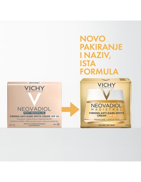 Vichy Neovadiol Magistral krema za učvršćivanje kože i uklanjanje tamnih mrlja sa zaštitnim faktorom