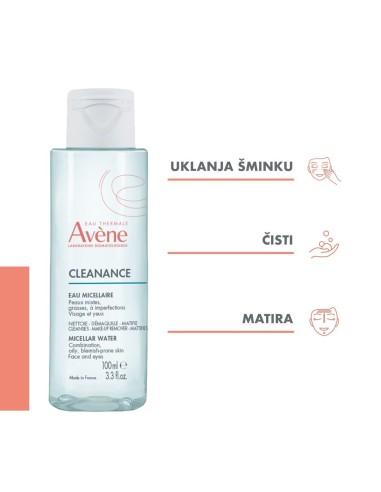 Avene Cleanance A.H.A Serum za eksfolijaciju + Micelarna voda za čišćenje Promo pakiranje