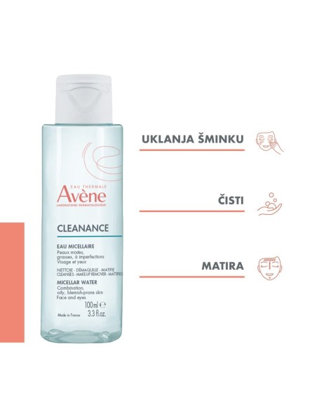 Avene Cleanance A.H.A Serum za eksfolijaciju + Micelarna voda za čišćenje Promo pakiranje