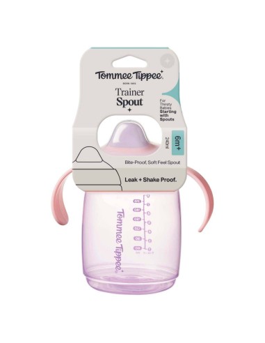 Tommee Tippee Trainer šalica s anatomskim usnikom i poklopcem 6 mj+