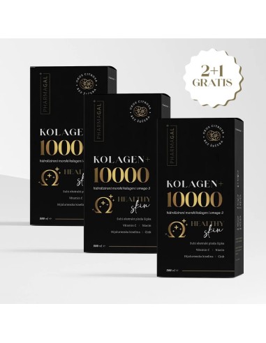 Pharmagal Kolagen + 10000 Omega tekući dodatak prehrani 2+1 Promo pakiranje