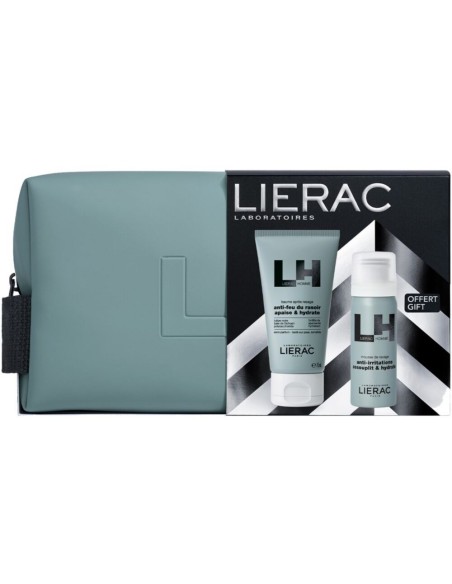 Lierac Božićni Set 2025 Men After shave gel + pjena za brijanje Promo pakiranje