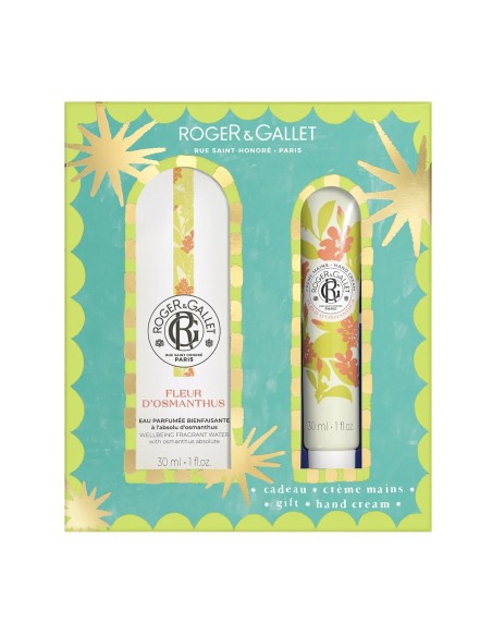 Roger & Gallet Božični Set 2025 mirisna vodica + krema za ruke Osmanthus Promo pakiranje