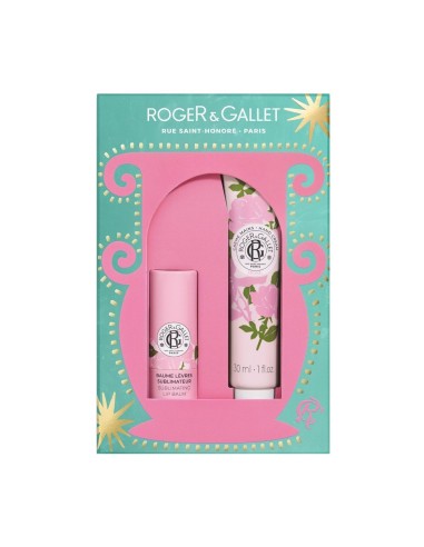 Roger & Gallet Božićni Set 2025 krema za ruke + balzam za usne Ruža Promo pakiranje