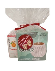 Gisa Difuzer Wavy + Pranarom eterično ulje naranča i đumbir Promo pakiranje