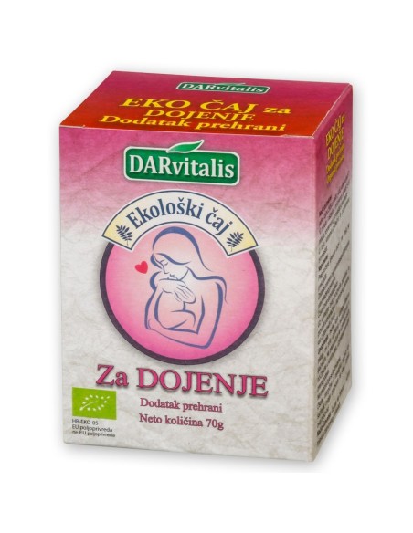 Darvitalis Eko čaj za dojenje, dodatak prehrani